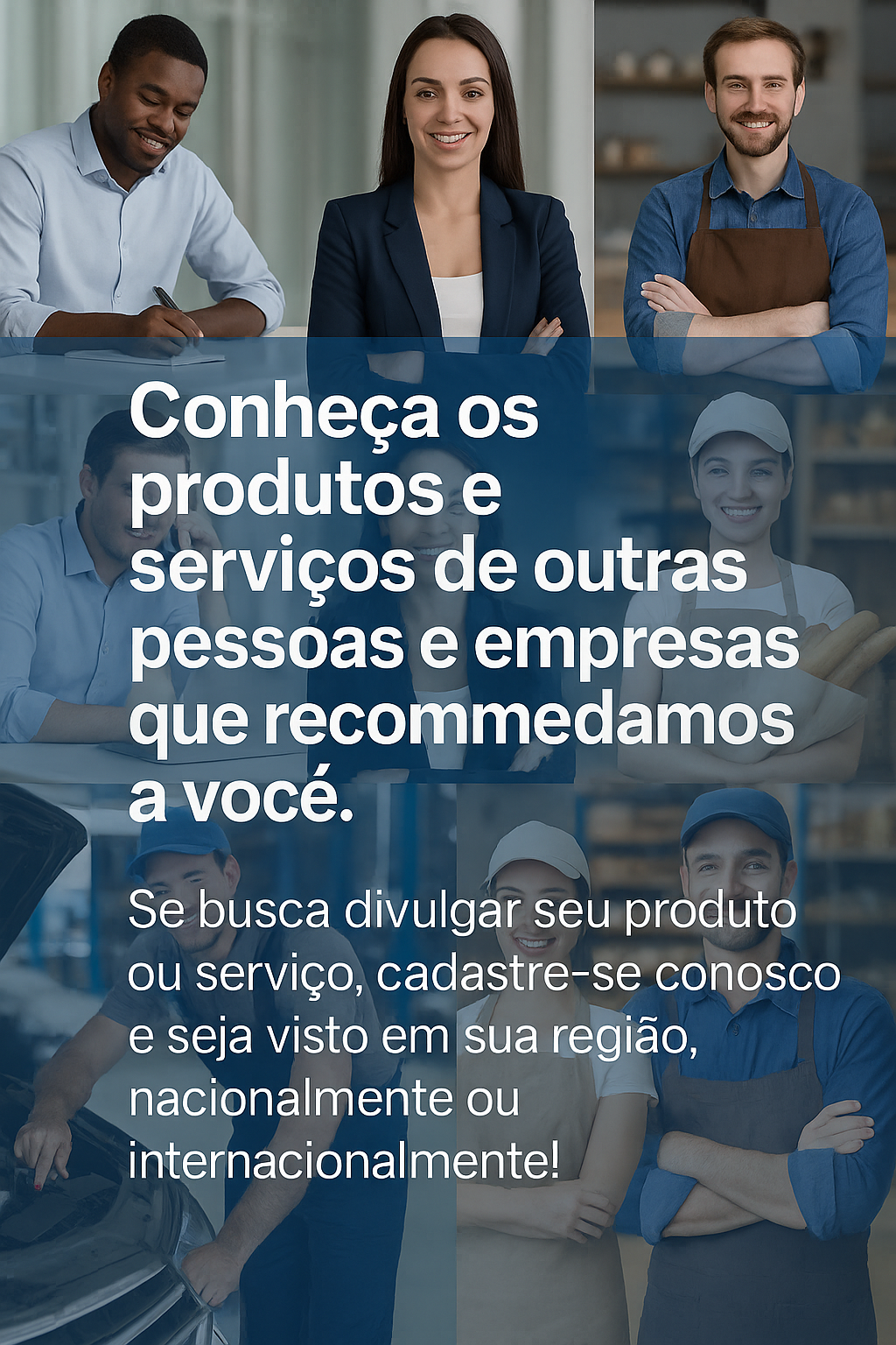 Conheça os produtos e serviços de nossos parceiros e cadastra-se conosco!