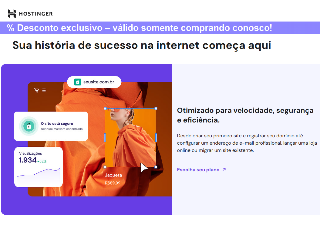LOJA OFICIAL HOSTINGER